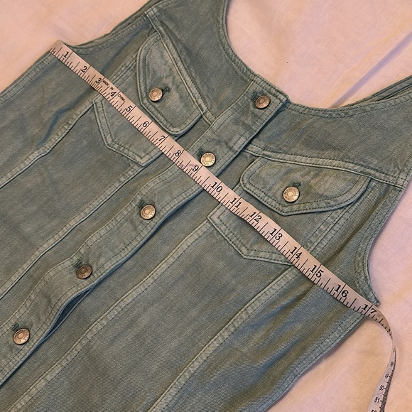 Madewell Denim Sleeveless Seamed Mini Dress - Picture 7 of 8
